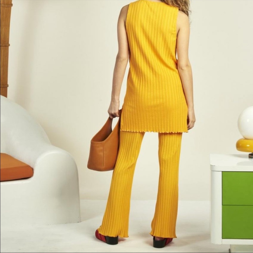 Simon Miller RIB Cyrene Pant in Sunset Orange - M / Sunset Orange